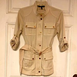 White House Black Market Jacket cream xs.